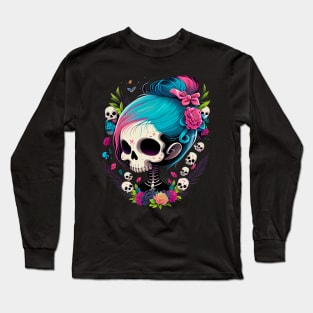 Sugar Skull Girl Long Sleeve T-Shirt